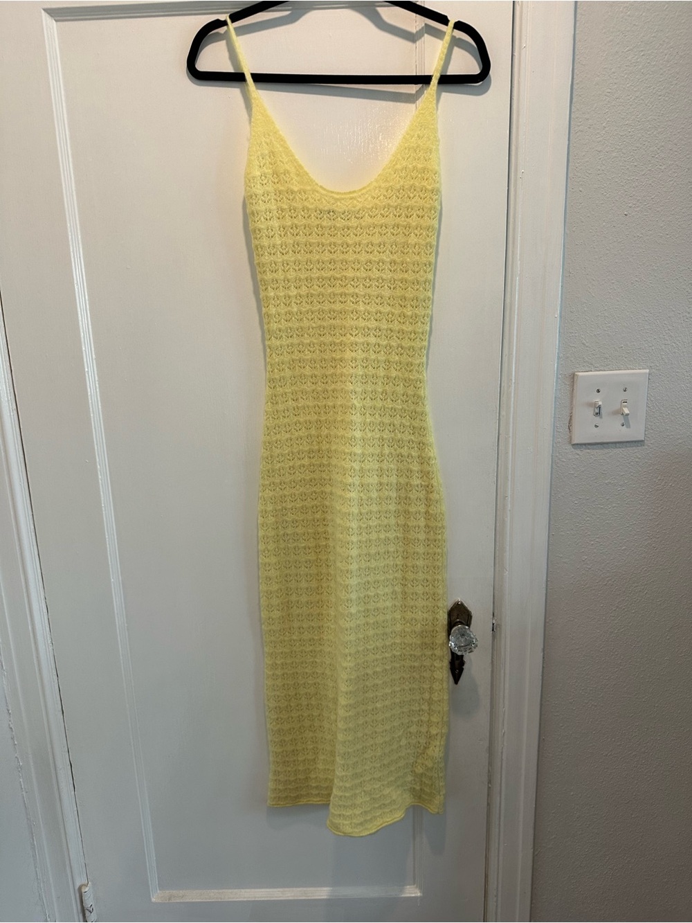 Yellow Knit Dress